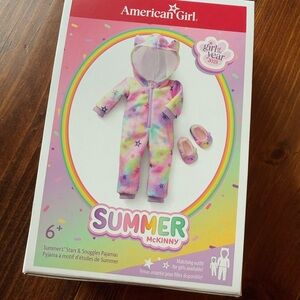American Girl Summer Pajama Set - Pink and Purple
